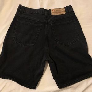 Black Denim Shorts